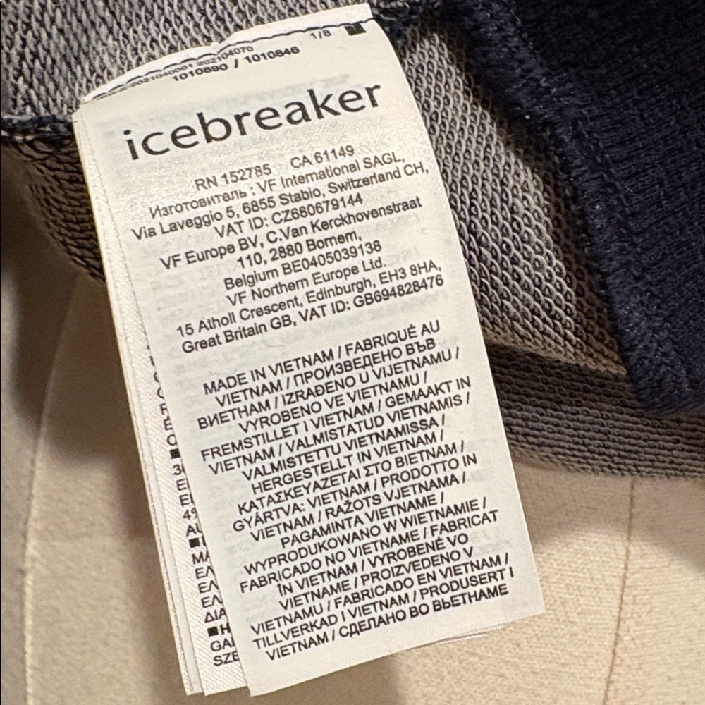 Icebreaker Women's Central Crew Neck Sweatshirt Cotton Merino Wool Small NWT - Picture 9 of 12